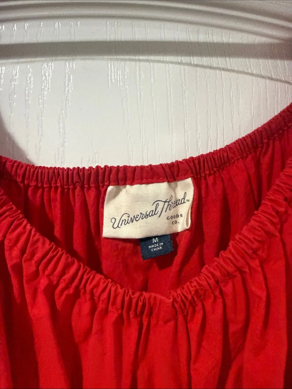 Universal Thread Red Ruffle Strap Dress